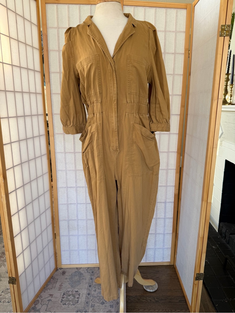 Universal Thread Women's Camel/Tan Utility Jumpsuit
